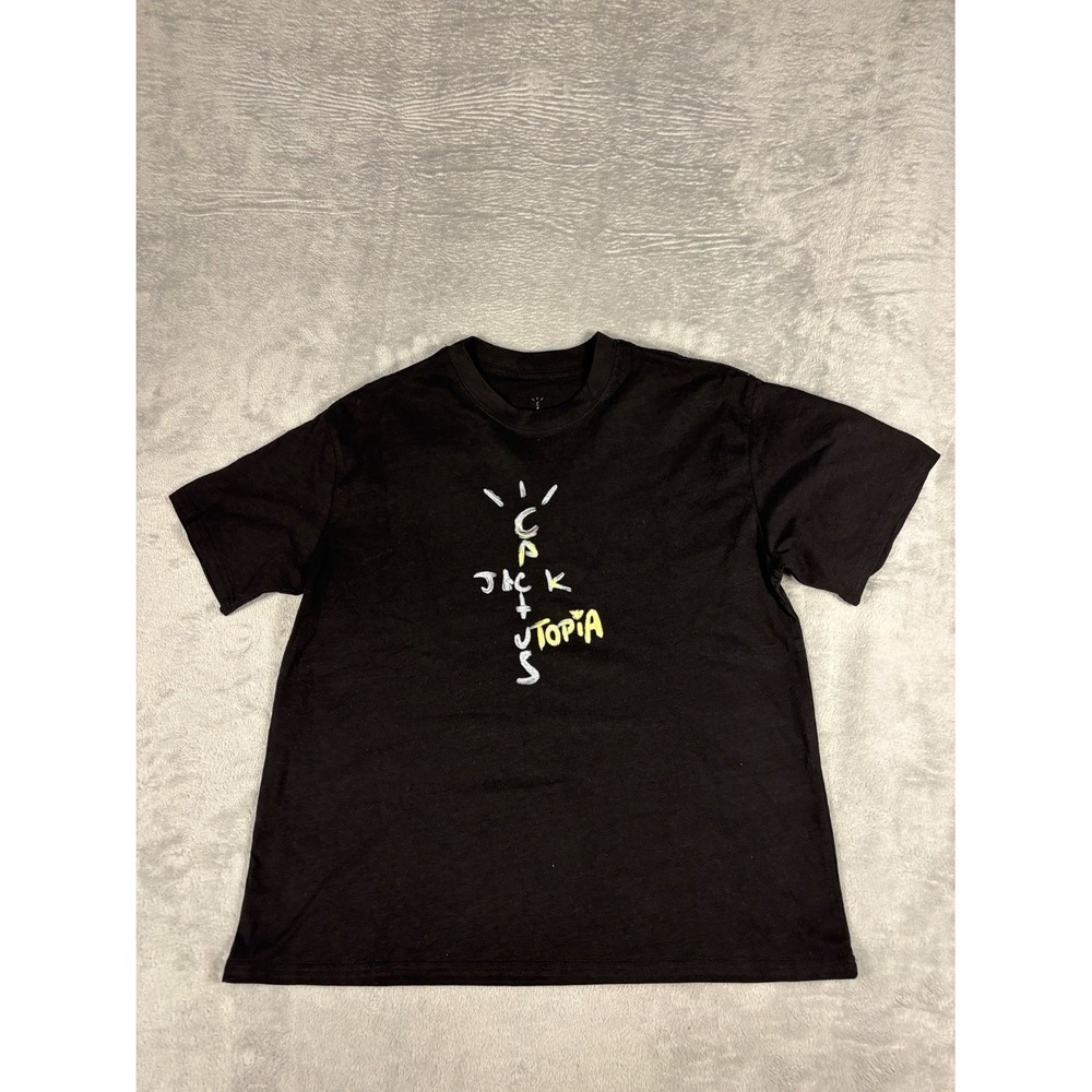 Travis Scott Cactus Jack Utopia an Album by T-Shirt B1 T Shirt Mens S Black